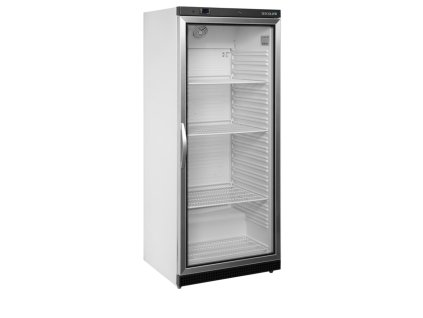 TEFCOLD UR 600 G - Široká bílá gastro lednice prosklená, lze vložit přepravku