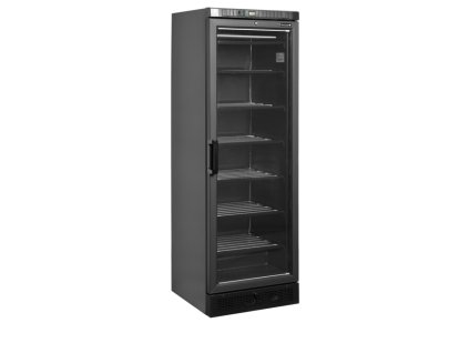 TEFCOLD UFSC371G Black – Mrazicí vitrína, statické chlazení, 270 l, černá