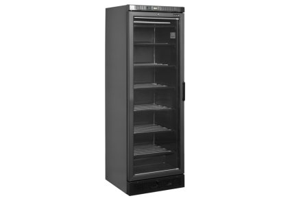 TEFCOLD UFSC371G Black L/H - Komplet černá prosklená mrazicí skříň (270 l)