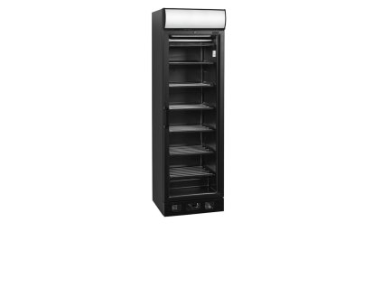 TEFCOLD UFSC 370 GCP Black - Černá prosklená mrazicí skříň (270 l)