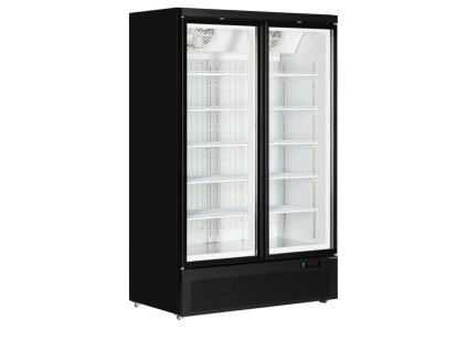 TEFCOLD Atom Maxi F2DB – Mrazicí vitrína, 2-dveřová, NO FROST, 702 l, černá