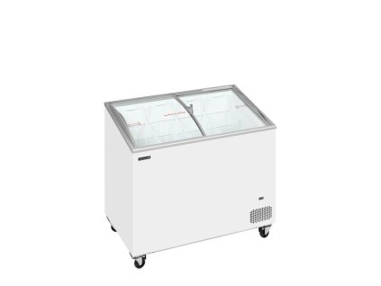 TEFCOLD IC 301 SCEB – Prosklený pultový mrazák, 2-oblá posuvná víka, 230 l, bílý