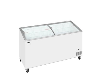 TEFCOLD IC 501 SCEB – Prosklený pultový mrazák, 2-oblá posuvná víka, 398 l, bílý