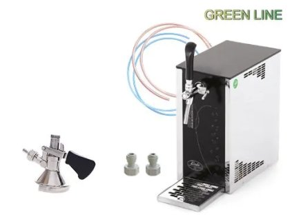 Kompletní sestava: PYGMY 25/K Exclusive NEW Green Line, 1x kohout, s narážečem PLOCHÝ  + Sanitační rychlospojka zdarma