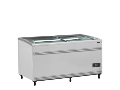 TEFCOLD SFI145-CF VS –  Mrazicí/chladicí ostrov, 2-oblá prosklená posuvná víka, 422 l, bílý