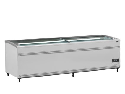 TEFCOLD SFI 250 F VS – Mrazicí ostrov, 2-oblá prosklená posuvná víka, 718 l, bílý