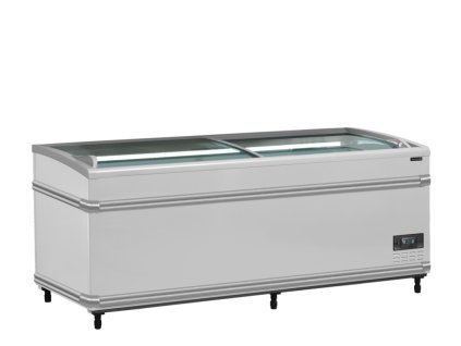 TEFCOLD SFI 185 HC F VS – Mrazicí ostrov, 2-oblá prosklená posuvná víka, 500 l, bílý