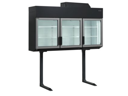 TEFCOLD MTF 210 B VS – Mrazicí/chladicí vitrína nad ostrov, 3-prosklené dveře, 628 l, černá