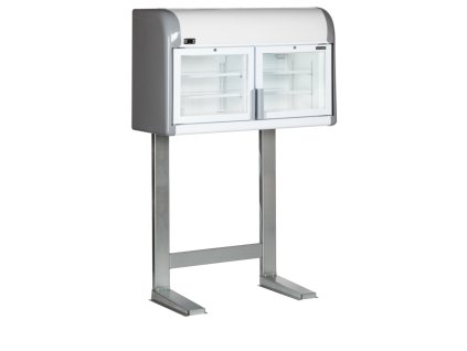 TEFCOLD MTF Mini – Mrazicí vitrína nad ostrov, 2-prosklené dveře, 170 l, bílá