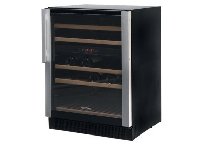 VESTFROST W 45 – Prosklená vinotéka, 2-zónová, stolní, 44 lahví, černá