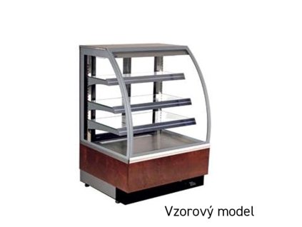 JUKA Vienna 90 - Cukrářská obslužná chladicí vitrína, oblé čelní sklo (výstavní plocha 0,81 m²)