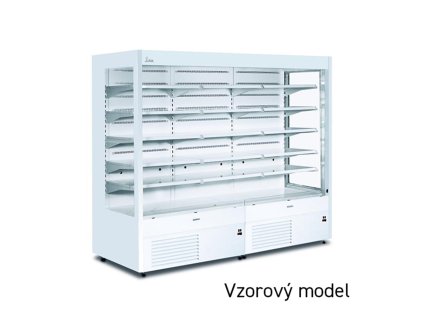 JUKA Varna 190/80 DUZ – Přístěnná chladicí vitrína, 3-křídlové dveře, šířka 190 cm