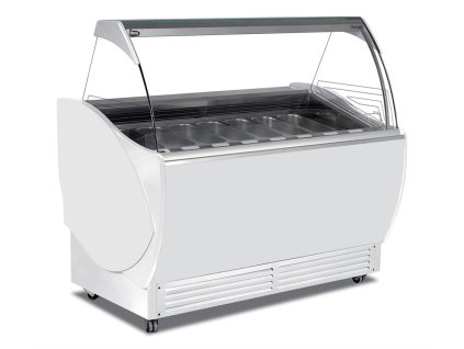 JUKA Cornetti 10 – Zmrzlinová vitrína, ventilované chlazení, na 10x 5 l vaničky