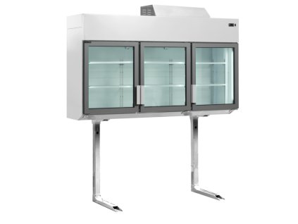 TEFCOLD MTF 185 – Mrazicí/chladicí vitrína nad ostrov, 3-prosklené dveře, 545 l, bílá