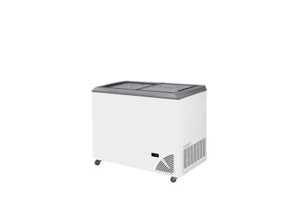 ARO 301/2 Grey Edge – Prosklený pultový mrazák, 2-rovná posuvná víka, 212 l, bílý