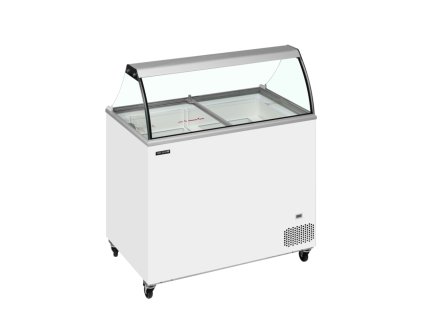 TEFCOLD IC301SC+SO – Zmrzlinová vitrína, statické chlazení, na 7x 5 l vaničky, bílá