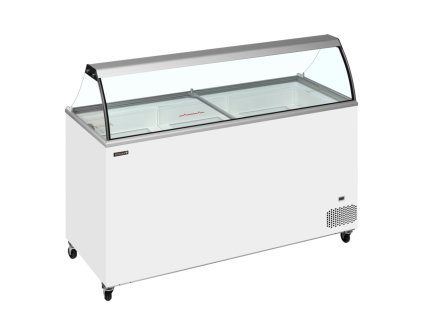 TEFCOLD IC501SC+SO – Zmrzlinová vitrína, statické chlazení, na 9x 5 l vaničky, bílá