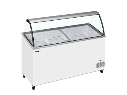 TEFCOLD IC501SCE+SO – Zmrzlinová vitrína, statické chlazení, na 9x 5 l vaničky, bílá