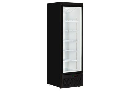 TEFCOLD Atom Maxi C1DB - Luxusní černá chladící vitrína prosklená