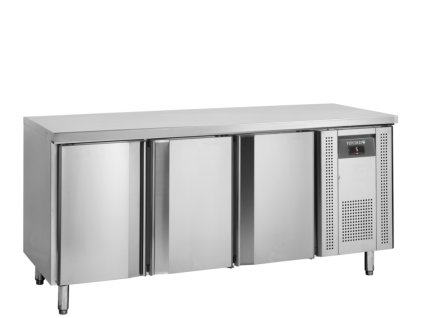 TEFCOLD CK7310X1 – Chladicí stůl, 3-dveřový, 291 l, nerezový