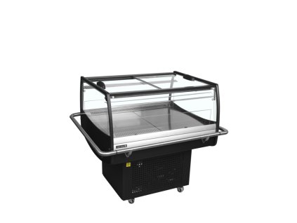 TEFCOLD PDC90SL – Samoobslužná chladicí vitrína, 2-posuvná víka, šířka 90 cm, černá