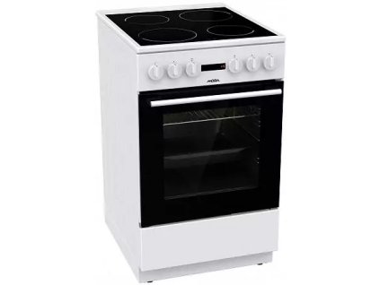Mora C 2245 AW – Sklokeramický sporák, šířka 50 cm, klasická trouba, bílý