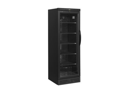 TEFCOLD CEV 425 BLACK L/H - Komplet černá chladící vitrína na nápoje | levé zavírání, 5x police, 345 l, 184 cm