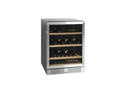 TEFCOLD TFW 160 S – Prosklená vinotéka, stolní, 45 lahví, černá/nerez