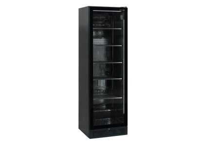 TEFCOLD SCU 1425 FRAMELESS – Prosklená lednice, bezrámové dveře, 347 l, černá