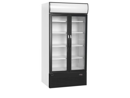 TEFCOLD FSC 1000 H - Bílá chladící vitrína s prosklenými křídlovými dveřmi (524 l)