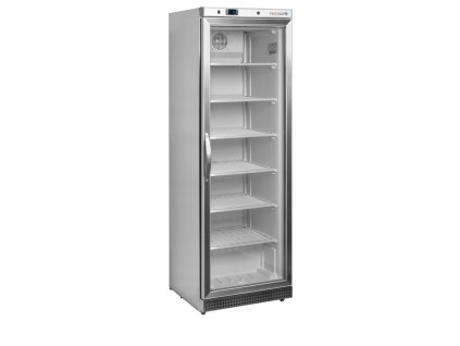 TEFCOLD UF 400 SG - Nerezová prosklená mrazicí skříň (340 l)