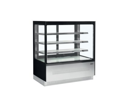 TEFCOLD LPD 1203 F Black – Cukrářská chladicí vitrína, rovné čelní sklo (2,21 m²)