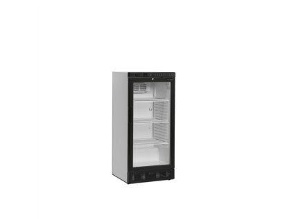TEFCOLD SCU 1220 - Malá bílá lednice prosklená, výška 131,5 cm