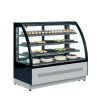 TEFCOLD LPD 1500 C Black – Cukrářská chladicí vitrína, oblé čelní sklo (2,47 m²)