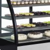 TEFCOLD LPD 1500 C Black – Cukrářská chladicí vitrína, oblé čelní sklo (2,47 m²)