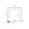 TEFCOLD CR 210x210x220 – Stavebnicový chladicí box 80 mm