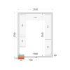TEFCOLD CR 210x270x220 – Stavebnicový chladicí box 80 mm