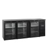 TEFCOLD CBC 310 G – Prosklený minibar, 3-křídlové dveře, 442 l, černý