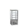 TEFCOLD UPD 80 GREY – Panoramatická vitrína, 78 l, šedá