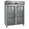 TEFCOLD RK 1420 G – Prosklená lednice, 2-křídlové dveře, 1325 l, nerezová