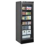 TEFCOLD UFSC371G Black – Mrazicí vitrína, 1-dveřová, statické chlazení, 270 l, černá