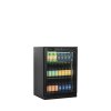TEFCOLD BA16H – Prosklený minibar, 115 l, černý