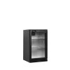 TEFCOLD BA6H – Prosklený minibar, 1-křídlové dveře, 92 l, černý