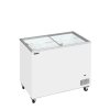 TEFCOLD IC 301 SC – Prosklený pultový mrazák, 2-rovná posuvná víka, 255 l, bílý