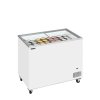 TEFCOLD IC 301 SC – Prosklený pultový mrazák, 2-rovná posuvná víka, 255 l, bílý