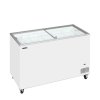 TEFCOLD IC 401 SC – Prosklený pultový mrazák, 2-rovná posuvná víka, 350 l, bílý