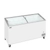 TEFCOLD IC 501 SCEB – Prosklený pultový mrazák, 2-oblá posuvná víka, 398 l, bílý