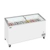 TEFCOLD IC 501 SCEB – Prosklený pultový mrazák, 2-oblá posuvná víka, 398 l, bílý