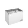 TEFCOLD NIC 301 SC – Prosklený pultový mrazák, 2-rovná posuvná víka, 218 l, bílý