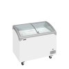 TEFCOLD NIC 301 SCEB – Prosklený pultový mrazák, 2-oblá posuvná víka, 218 l, bílý
